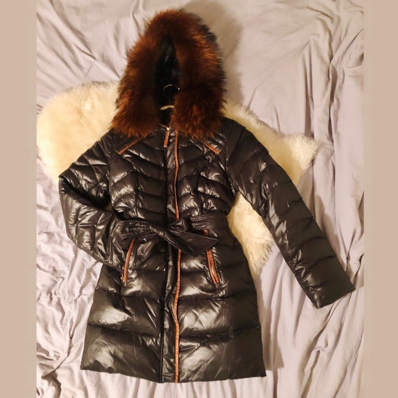 Russian down jacket with fox fur hood - Picture 2 of 6